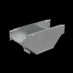 Т-отвод вертикальный 100х100 мм вниз c разворотом трассы на 90 гр. ПЛЮС HD