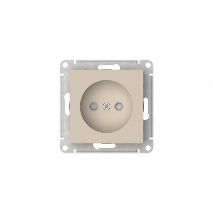 ATLASDESIGN РОЗЕТКА без заземления со шторками, 16А, быстрозажимные клеммы, ПЕСОЧНЫЙ ATLASDESIGN РОЗЕТКА без заземления со шторками, 16А, быстрозажимные клеммы, ПЕСОЧНЫЙ