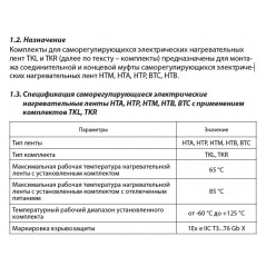Комплект для заделки TKL