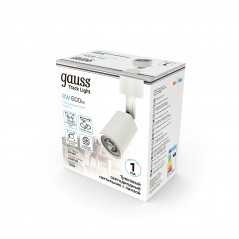 Светильник светодиодный трековый на шинопровод ДПО 8 Вт 600 лм 4000К AC 220В Белый IP20 D100х164мм однофазный угол 50 грд Track 