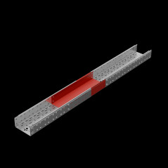 Телескопическое расширение лотка ПЛЮС 100х200 INOX304