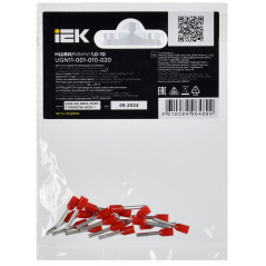 Наконечник НШВИ 1,0-10 темно-красный (20шт/упак) IEK