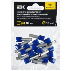 Наконечник НШВИ 16-18 темно-синий (20шт/упак) IEK