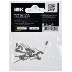 Наконечник НШВИ 0,75-12 серый (20шт/упак) IEK