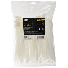 Хомут P6.6 стандартный белый 12,4х230мм IEK