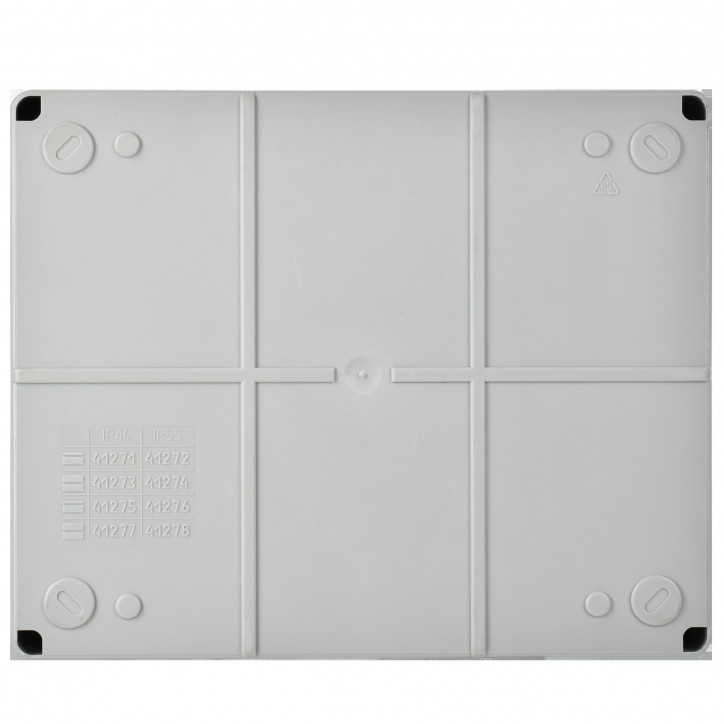 Коробка КМ41275 распаячная для открытой проводки 240х195х90мм IP44 (RAL7035 прозрачный красный кабел