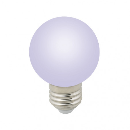 Лампа декоративная светодиодная LED-G60-3W/RGB/E27/FR/С Форма шар матовая.Цвет RGB Картон ТМ Volpe
