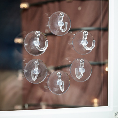 Присоски для монтажа гирлянд Набор из 10 шт Прозрачные UCC-Y10 CLEAR 010 BLISTER ТМ Uniel