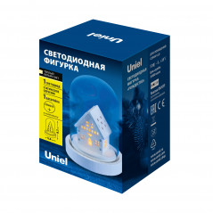 Фигура светодиодная Рождество3 на батарейках CR2032 (в/к) 1 светодиод ULD-F030 WARM WHITE XMAS3 Теплый белый свет