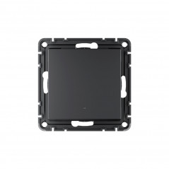 ATLASDESIGN SMART 1-кл. ВЫКЛЮЧАТЕЛЬ с подсв., Zigbee, сх.1, L+N, 10А, мех., КАРБОН