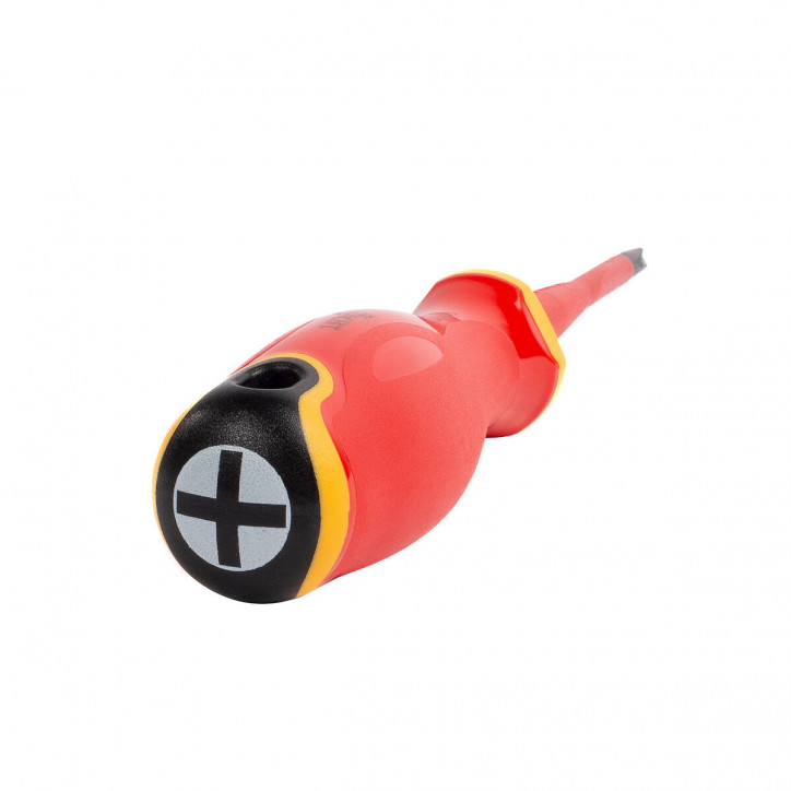 Отвертка диэлектрическая крестовая PH1x80 серия СЛИМ для работ под напряжением до 1000 В