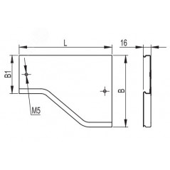 Крышка на переходник RRD правосторонний 100/50 в комплекте с метизами и пластинами PTCE