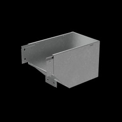 Угол верт. внеш. L 100х200 мм с разворотом трассы на 90 гр. ПЛЮС INOX304