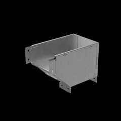 Угол верт. внеш. R 80х100 мм с разворотом трассы на 90 гр. ПЛЮС INOX304