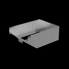 Угол верт. внеш. L 100х400 мм с разворотом трассы на 90 гр. ПЛЮС INOX304