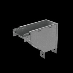 Угол верт. внеш. R 50х300 мм с разворотом трассы на 90 гр. ПЛЮС INOX304