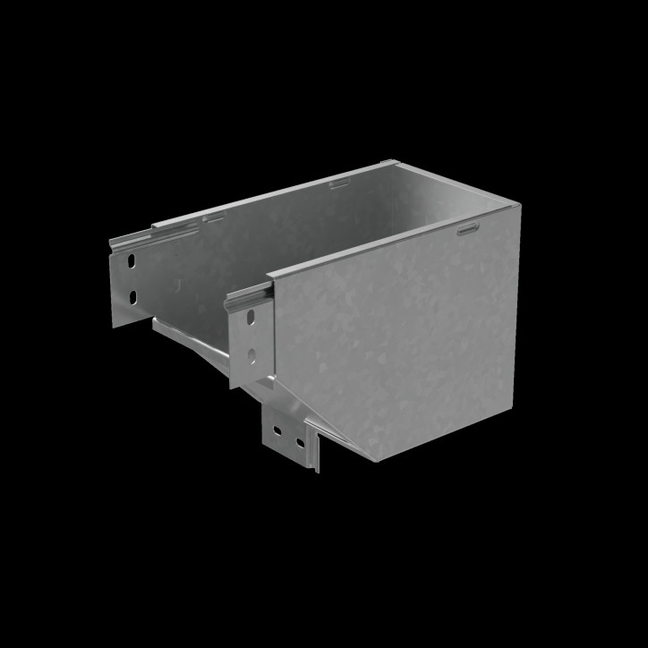 Угол верт. внеш. L 80х150 мм с разворотом трассы на 90 гр. ПЛЮС INOX304 Угол верт. внеш. L 80х150 мм с разворотом трассы на 90 гр. ПЛЮС INOX304