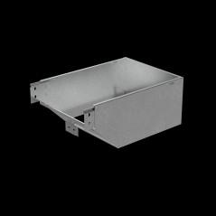 Угол верт. внеш. L 80х300 мм с разворотом трассы на 90 гр. ПЛЮС INOX304