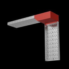 Угол верт. внеш. L 80х400 мм с разворотом трассы на 90 гр. ПЛЮС INOX304