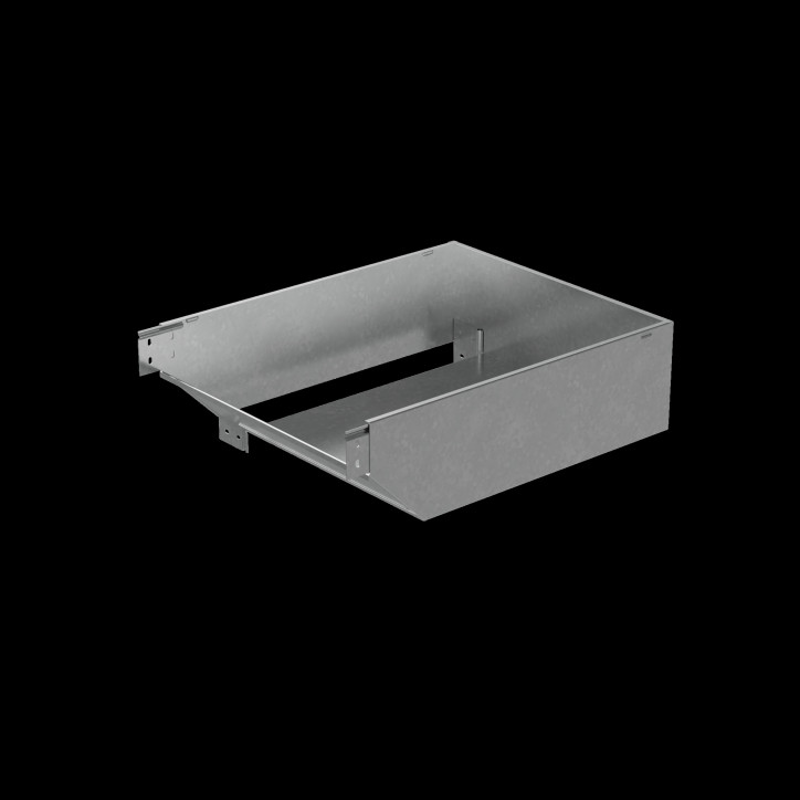 Угол верт. внеш. L 80х500 мм с разворотом трассы на 90 гр. ПЛЮС INOX304