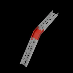 Угол внеш. верт. 45 гр. 50х100 мм ПЛЮС INOX304