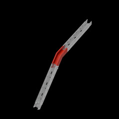 Угол внеш. верт. 45 гр. 50х50 мм ПЛЮС INOX304