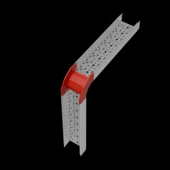 Угол внеш. верт. 90 гр. 100х200 мм ПЛЮС INOX304