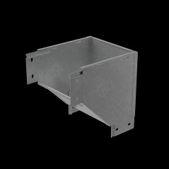 Угол внеш. верт. 100х600 мм с разворотом трассы на 180 гр. ПЛЮС INOX304