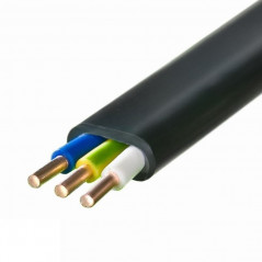 Кабель силовой ВВГнг(А)-П 3х1,5 ок (N, PE)-1,0