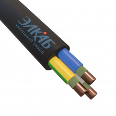 Кабель силовой ВВГнг(А)-FRLSLTx 3х2,5 ок (N,PE) - 1 кВ