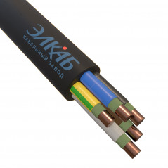 Кабель силовой ВВГнг(А)-FRLSLTx 5х1,5 ок (N,PE) - 0,66 кВ
