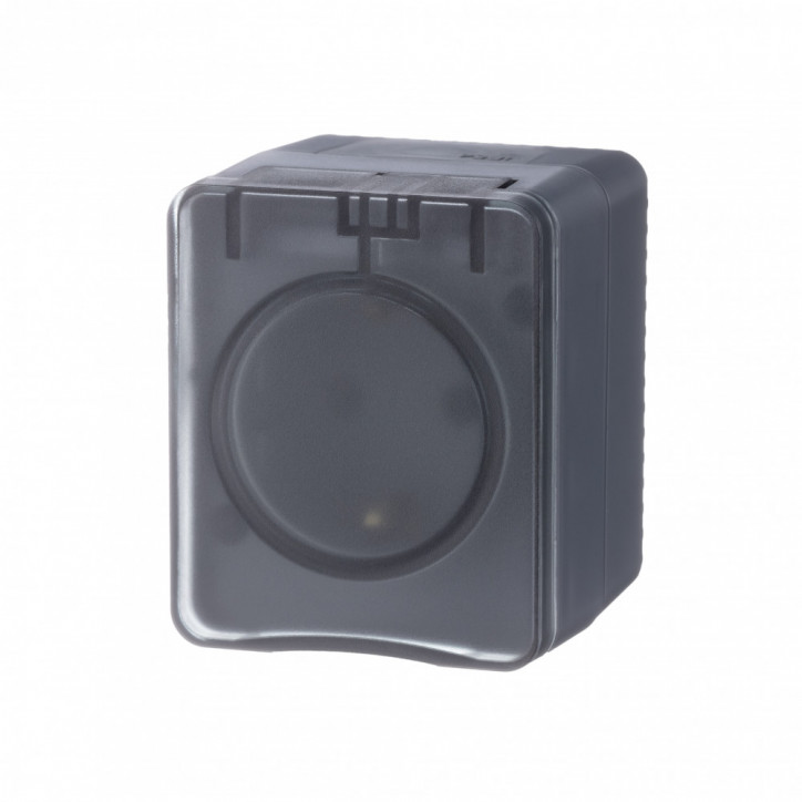 AtlasDesign Profi54 розетка с заземлением со шторками IP54 16А 250B, АНТРАЦИТ, Россия AtlasDesign Profi54 розетка с заземлением со шторками IP54 16А 250B, АНТРАЦИТ, Россия