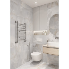 Полотенцесушитель ДВИН W 80/50 Водяной 1'-1/2' К3 Полированный