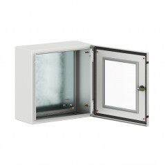 Корпус навесной уличный ST Outdoor с М/П с прозрачной дверью ВxШxГ 400x400x200 мм, IP66