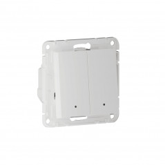 ATLASDESIGN SMART 2-кл. ВЫКЛЮЧАТЕЛЬ с подсв., Zigbee, сх.5, L+N, 10А, мех., БЕЛЫЙ