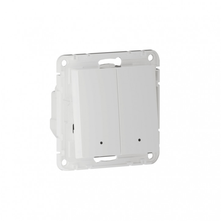 ATLASDESIGN SMART 2-кл. ВЫКЛЮЧАТЕЛЬ с подсв., Zigbee, сх.5, L+N, 10А, мех., БЕЛЫЙ ATLASDESIGN SMART 2-кл. ВЫКЛЮЧАТЕЛЬ с подсв., Zigbee, сх.5, L+N, 10А, мех., БЕЛЫЙ