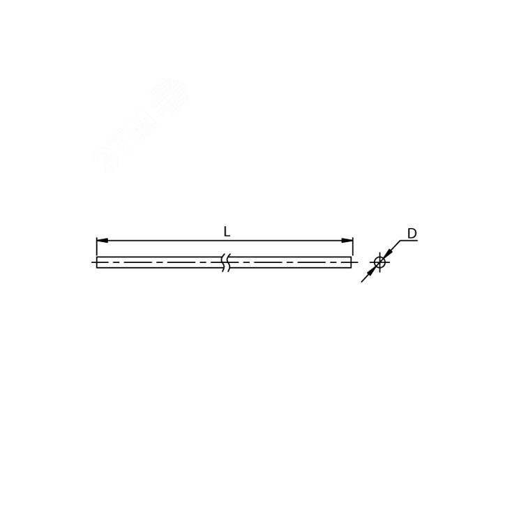 Пруток 8мм омеднённая сталь Пруток 8мм омеднённая сталь