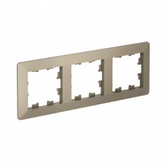 ATLASDESIGN AIR 3-постовая РАМКА, ШАМПАНЬ/дымчатый черный
