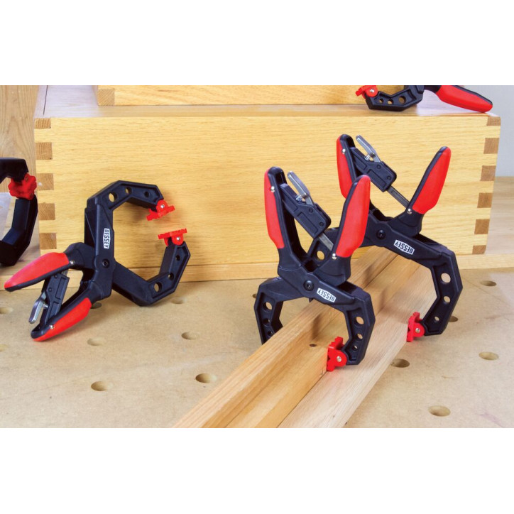 Струбцина с храповым механизмом 100/75, 2-компонентные ручки Струбцина с храповым механизмом 100/75, 2-компонентные ручки