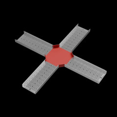 Х-разветвитель 100х400 мм ПЛЮС INOX304