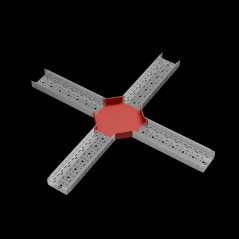 Х-разветвитель 80х200 мм ПЛЮС INOX304