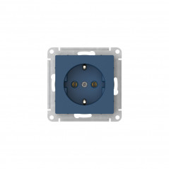 ATLASDESIGN РОЗЕТКА с заземлением, 16А, быстрозажимные клеммы, АКВАМАРИН