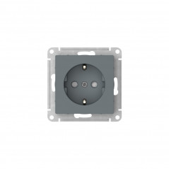 ATLASDESIGN РОЗЕТКА с заземлением со шторками, 16А, быстрозажимные клеммы, ГРИФЕЛЬ