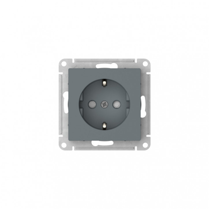 ATLASDESIGN РОЗЕТКА с заземлением со шторками, 16А, быстрозажимные клеммы, ГРИФЕЛЬ ATLASDESIGN РОЗЕТКА с заземлением со шторками, 16А, быстрозажимные клеммы, ГРИФЕЛЬ