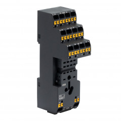 Колодка с клеммами push-in для реле на 4 группы: IR-24DC/220DC/230AC-4CO