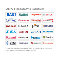 Термостат ZONT SMART NEW отопительный GSM / Wi-Fi на стену и DIN-рейку