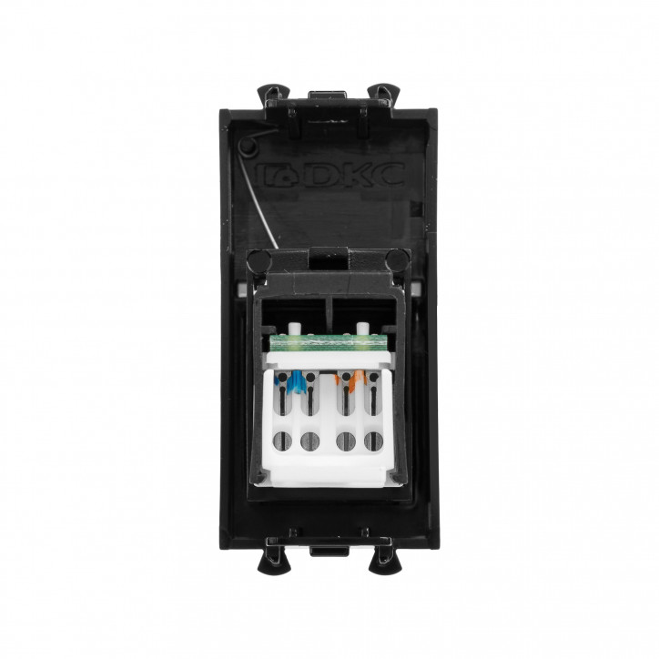Avanti Компьютерная розетка RJ-45 модульная, кат.5е, , Черный матовый, 1 модуль