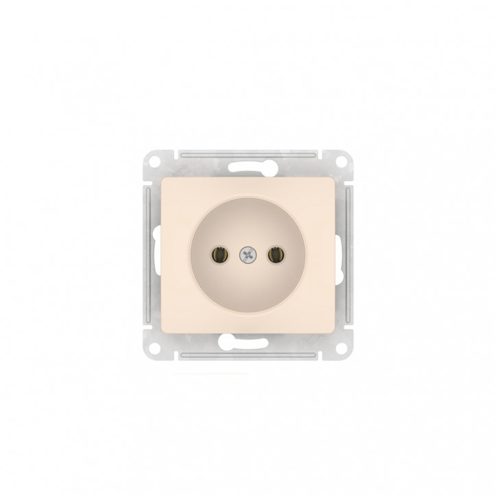 GLOSSA РОЗЕТКА без заземления, 16А, быстрозажимные клеммы, БЕЖЕВЫЙ GLOSSA РОЗЕТКА без заземления, 16А, быстрозажимные клеммы, БЕЖЕВЫЙ