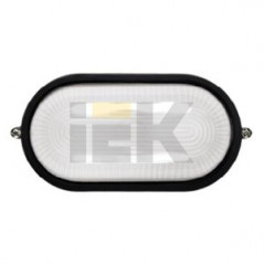 Светильник НПП1401 черный/овал 60Вт IP54 IEK