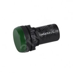 Лампа индикаторная моноблочная, 130В, цвет зеленый